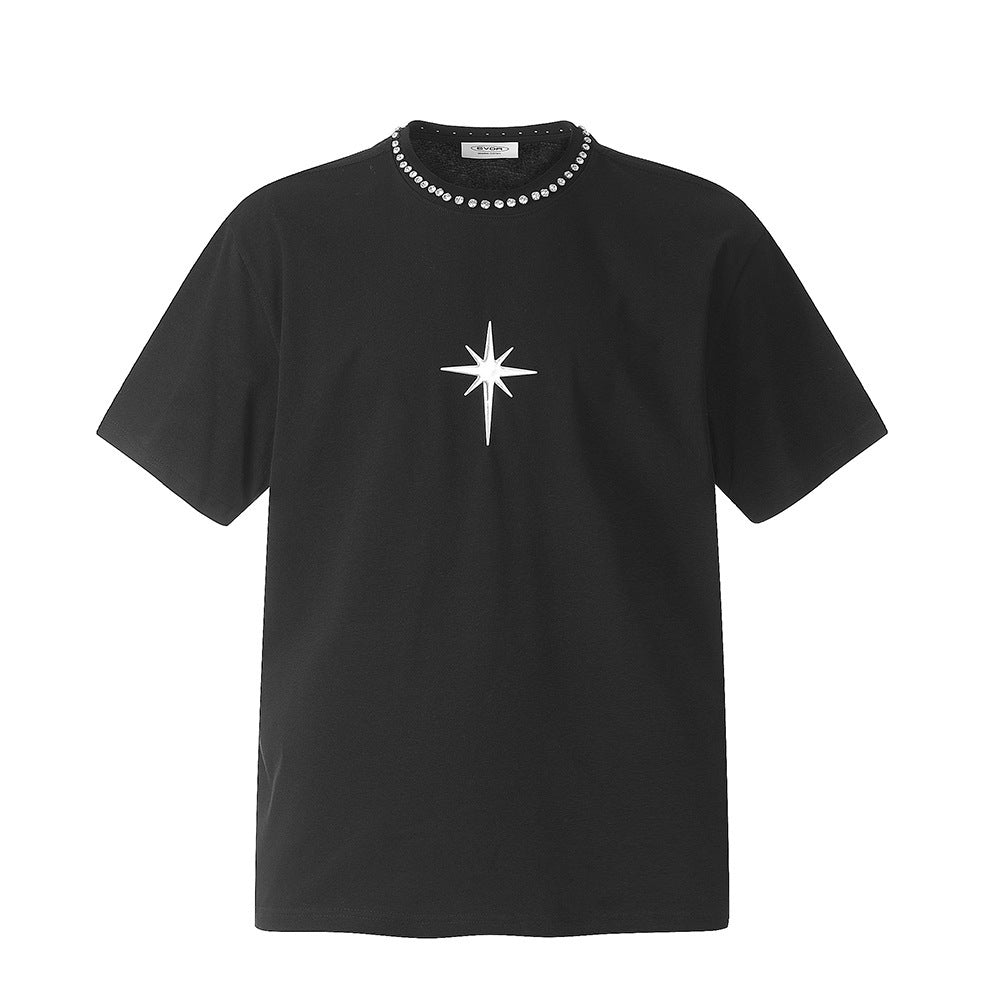 Dark Cross Star Short Sleeve Men T-shirt